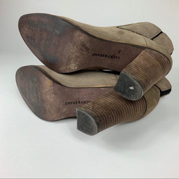 LUCKY BRAND Maldeev heeled leather boots. SZ 10 - Picture 10 of 11